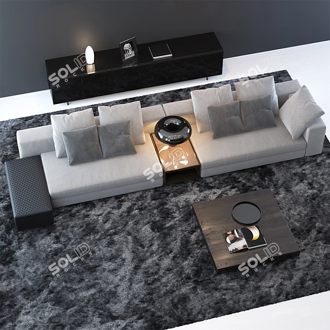 Minotti Set 14: Elegant Furniture Collection from Yang, Ritter, Close, and Morrison 3D model image 2