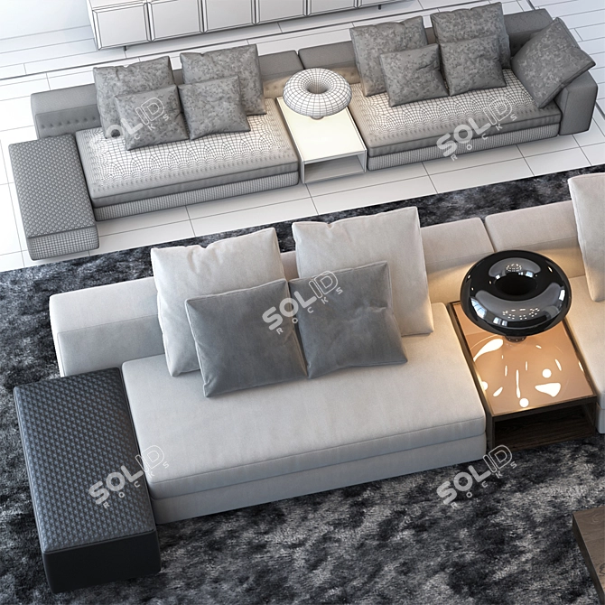 Minotti Set 14: Elegant Furniture Collection from Yang, Ritter, Close, and Morrison 3D model image 3