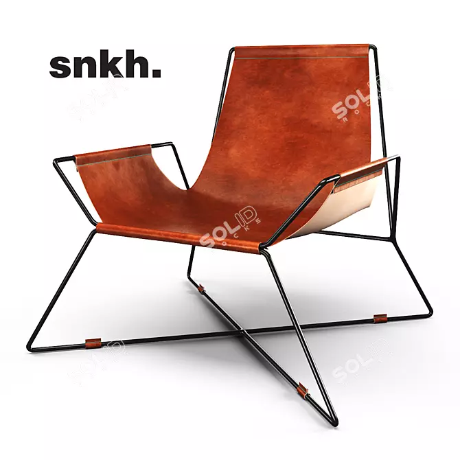 Sleek Design | Comfortable Armchair 3D model image 1