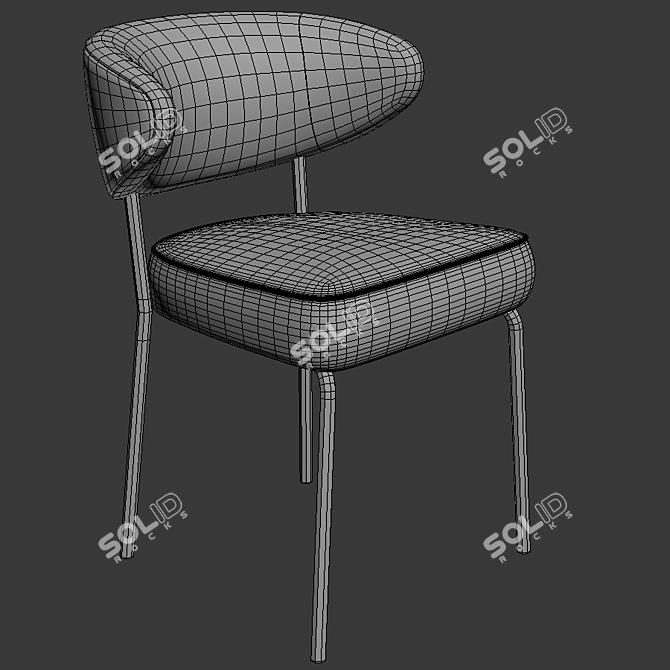 Modern Minotti Mills Low Chair 3D model image 2