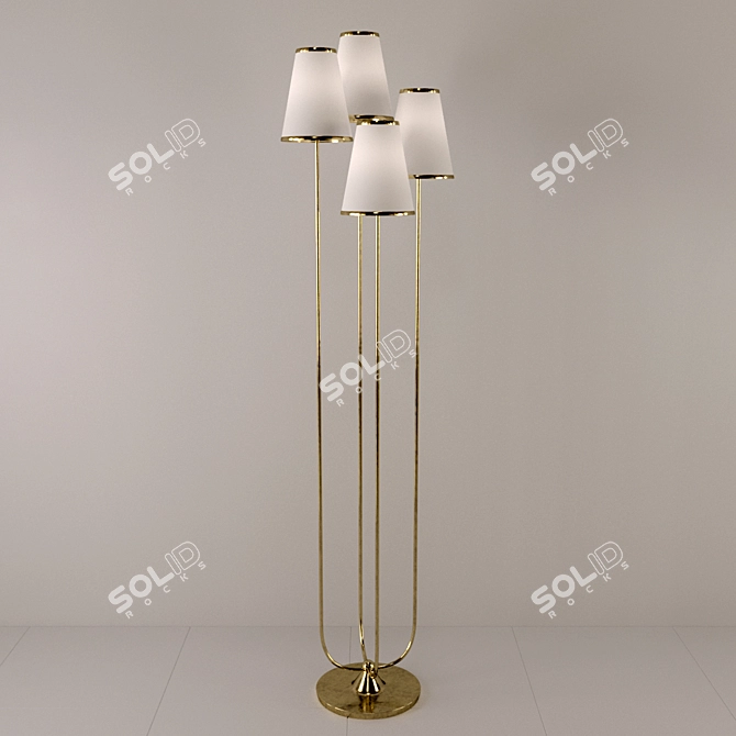 MONTREUIL FLOOR LAMP: Elegant Illumination by Aerin 3D model image 1