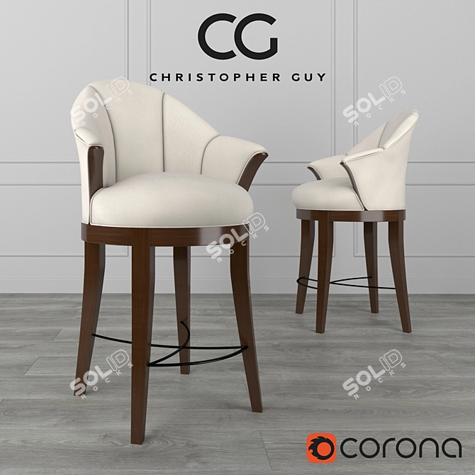 Sunset Drive Chair, Christopher Guy 3D model image 1