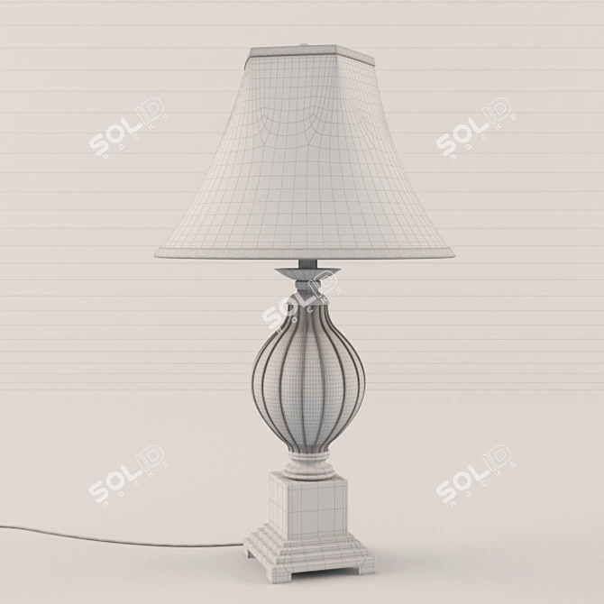 Elegant Ondreya Table Lamp Set 3D model image 2