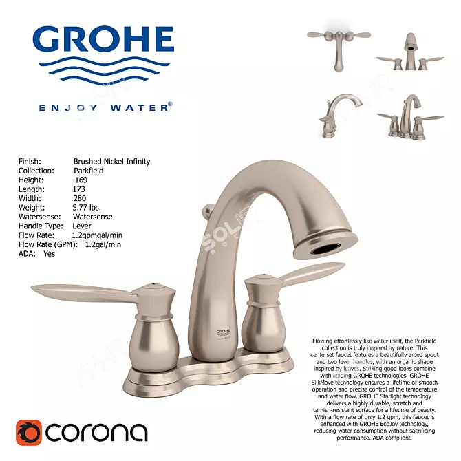 Parkfield: Inspired by Nature, Perfected by GROHE 3D model image 1