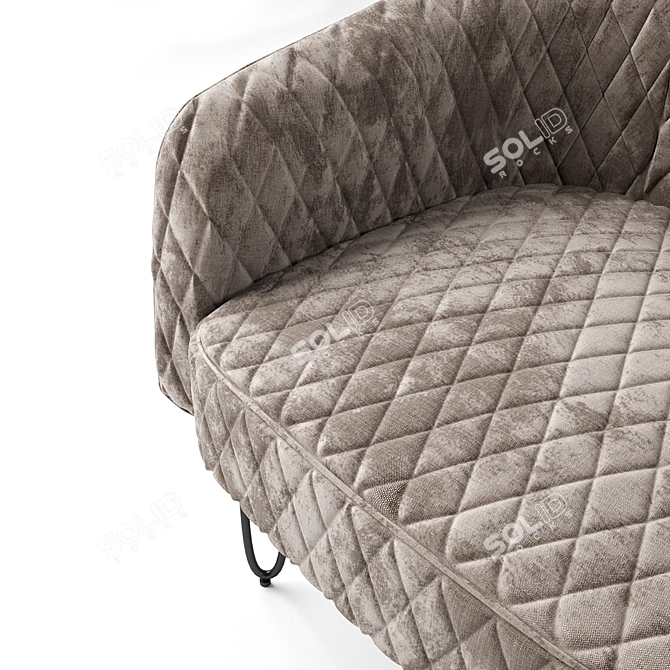 Luxury Strasbourg Armchair 3D model image 3