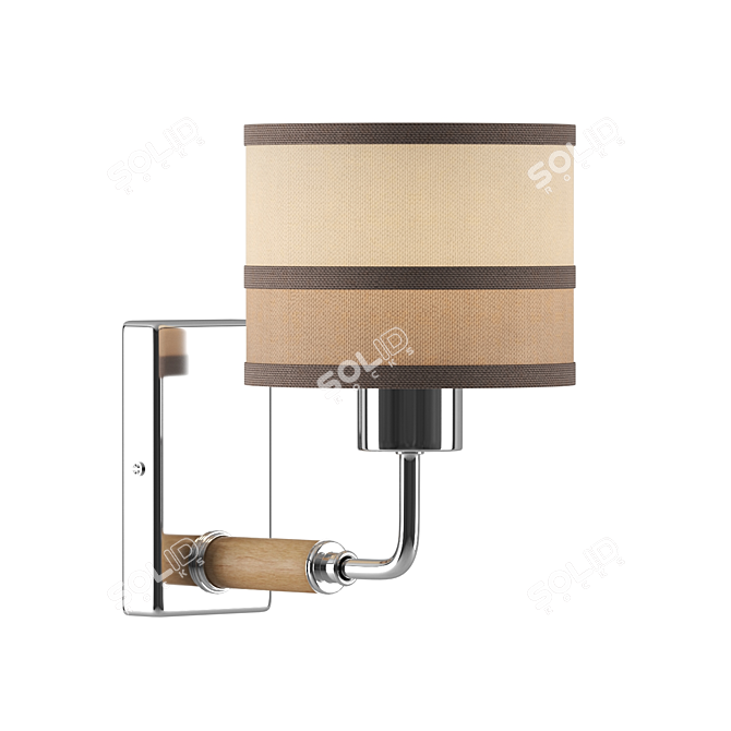 Freya Helen Chrome Wall Sconce 3D model image 1
