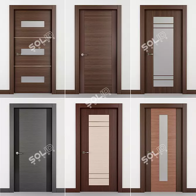 Door Combo Pack: Perfect Collocations! 3D model image 1