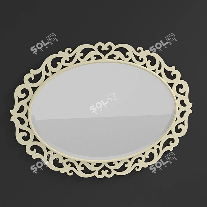  Reflective Elegance: Branda 540.01 Wall Mirror 3D model image 1