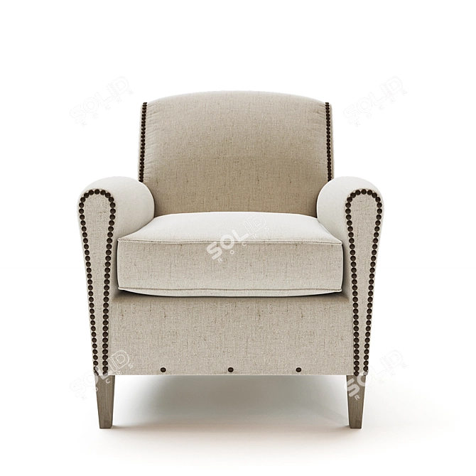 Elevate Your Space with Gerrard Club Chair 3D model image 2