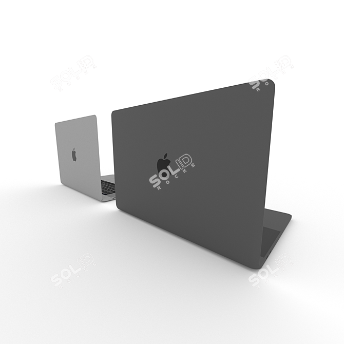 Pro 15-inch MacBook: Sleek & Powerful 3D model image 3