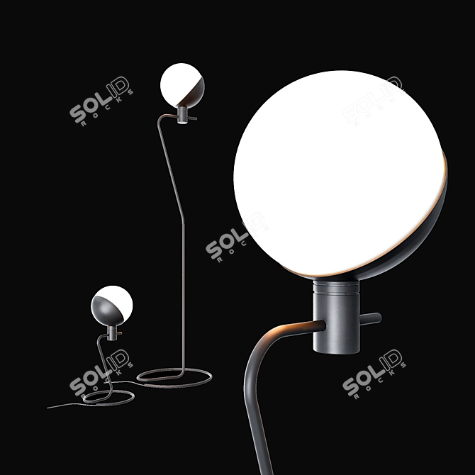 Versatile Baluna Lighting: Table & Floor 3D model image 1