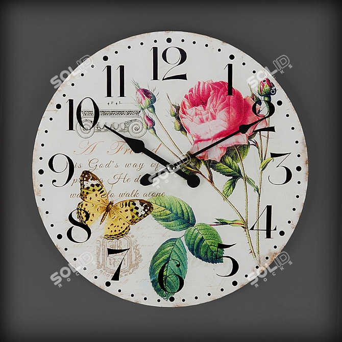 Time Pieces Wall Clock Collection 3D model image 2