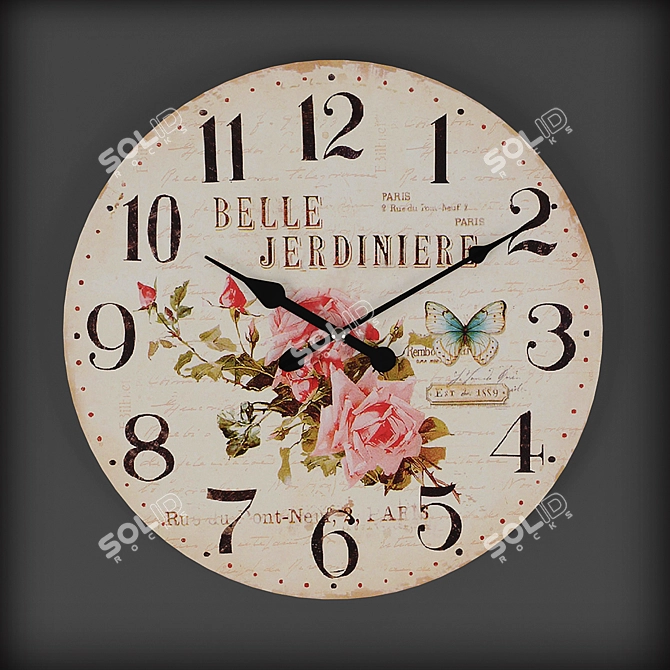 Time Pieces Wall Clock Collection 3D model image 3