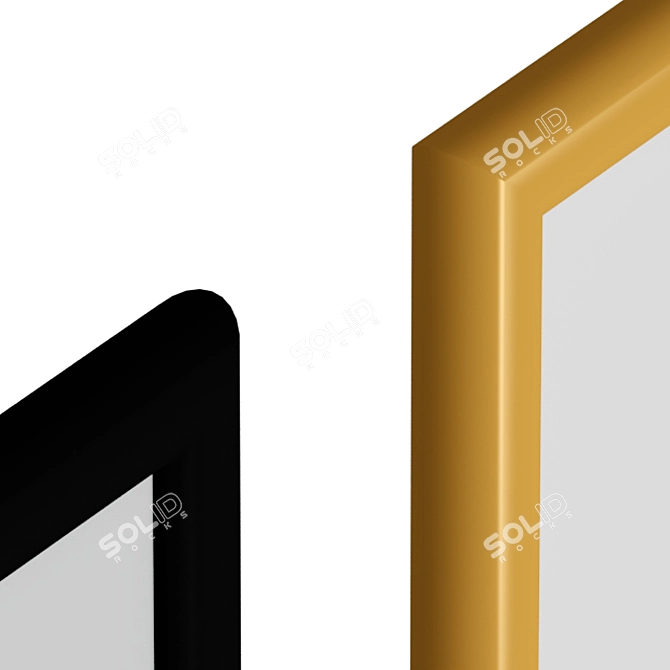 Golden Bars Poster Set 3D model image 2