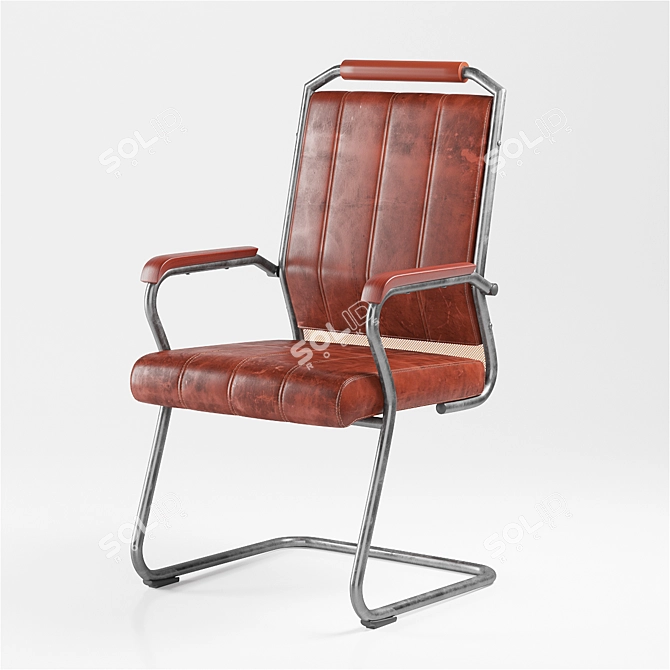 Modern Loft Armchair 3D model image 1