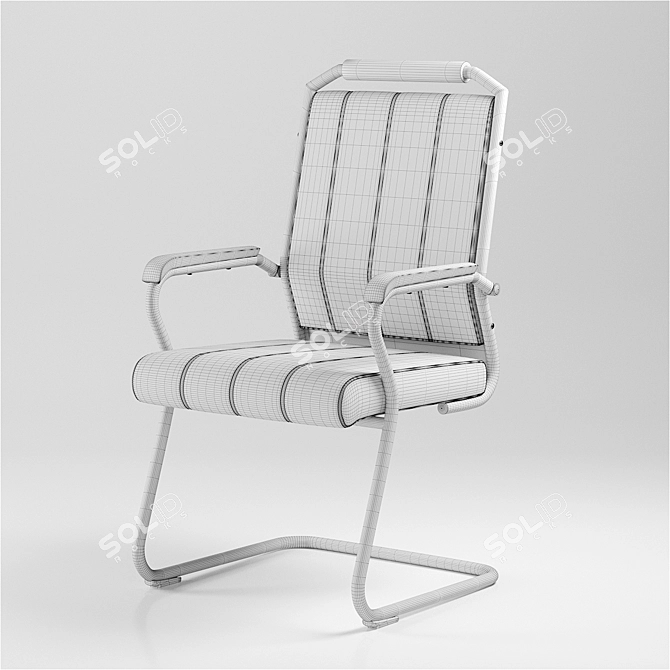 Modern Loft Armchair 3D model image 3