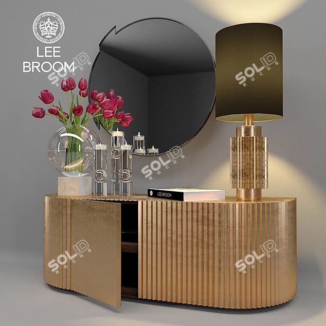 Sleek Lee Broom Furniture Set 3D model image 1