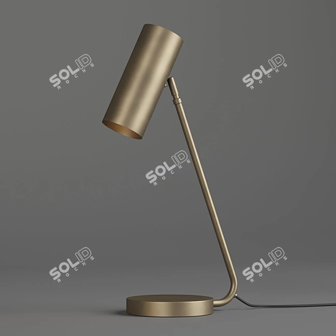 Title: Vintage Schoolhouse Lamp 3D model image 1