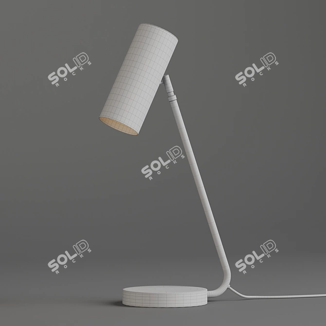 Title: Vintage Schoolhouse Lamp 3D model image 3