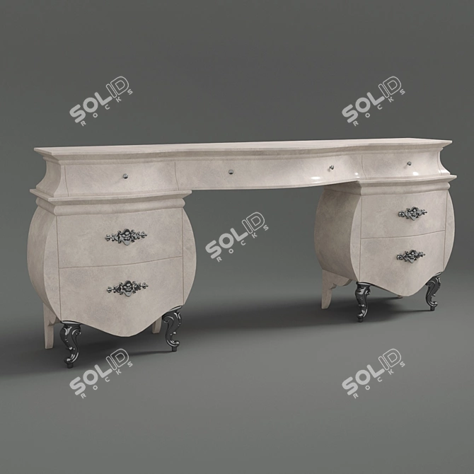 Elegant Bova Vinci Vanity Table 3D model image 1