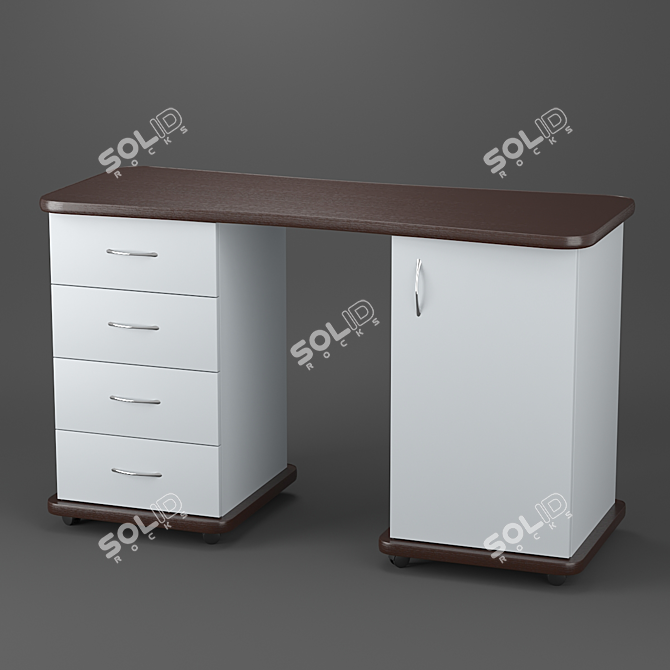 Elegant Esti-2 Manicure Table 3D model image 1