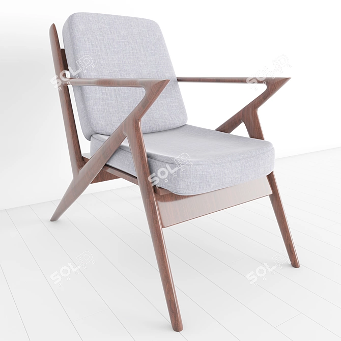 Sleek Modern Chair: A Stylish Seating Solution 3D model image 1