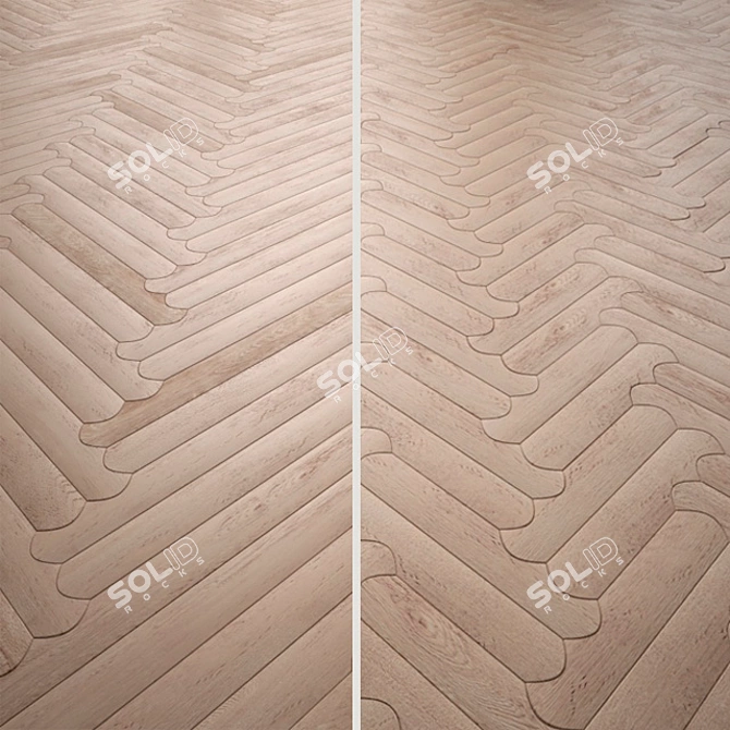 Listone Giordano Biscuit Parquet 3D model image 1