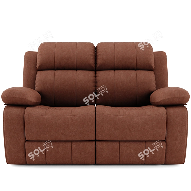 Plush Comfort Recliner 3D model image 1