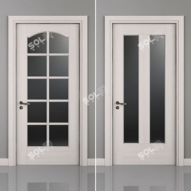 Elegant Entrée: Door_6 3D model image 1