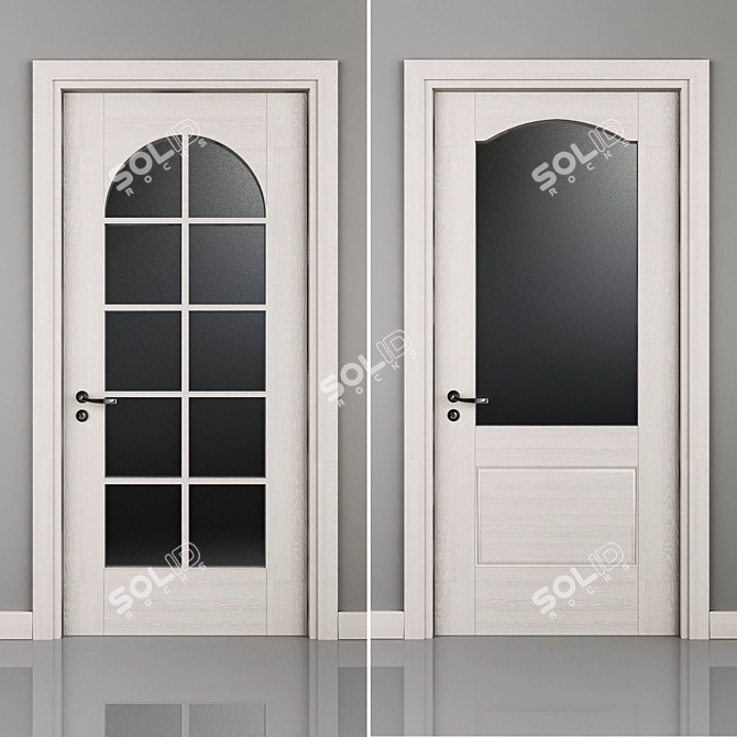 Stylish Door_4 for a Modern Home 3D model image 1