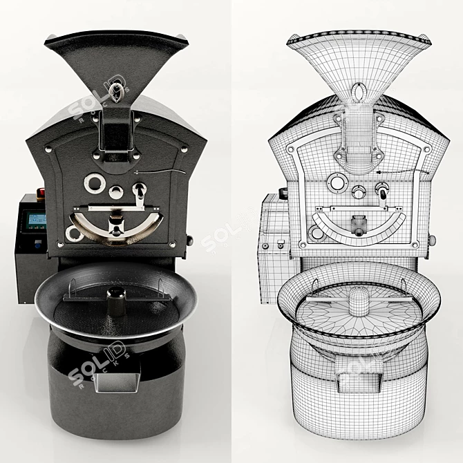 Giesen W1A: Automated Coffee Roaster 3D model image 2