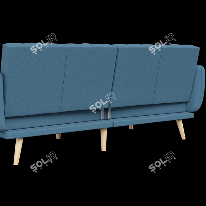 Elegant Brittany Linen Sofa 3D model image 3