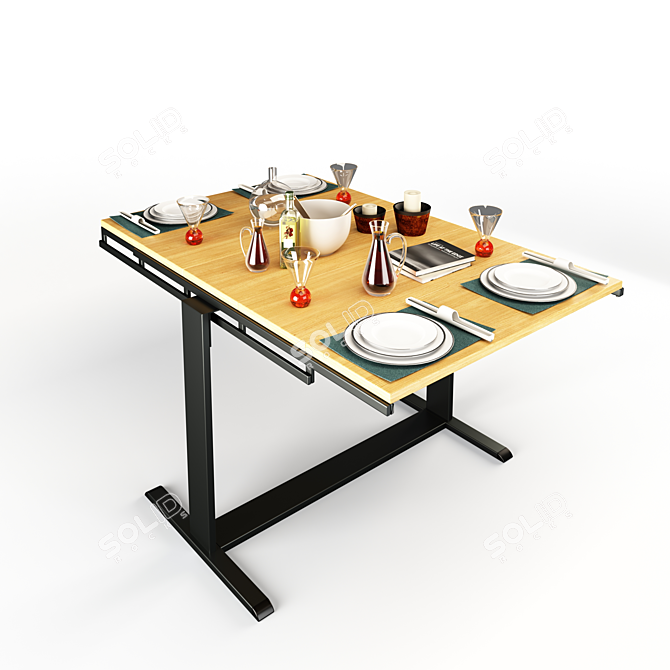 Swing Table to Shelf: Transform Space 3D model image 1