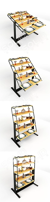Swing Table to Shelf: Transform Space 3D model image 2