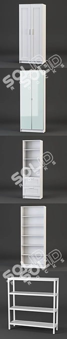 Stylish IKEA Cabinets & Shelves 3D model image 2