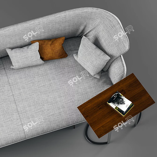 Ultra-Modern Cassina Super Beam Sofa 3D model image 2