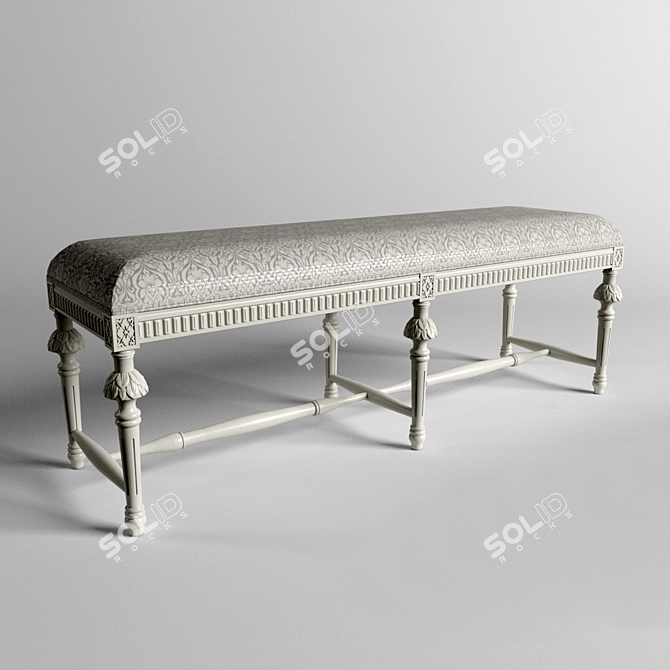 Vintage-inspired DB 001856 Console 3D model image 1