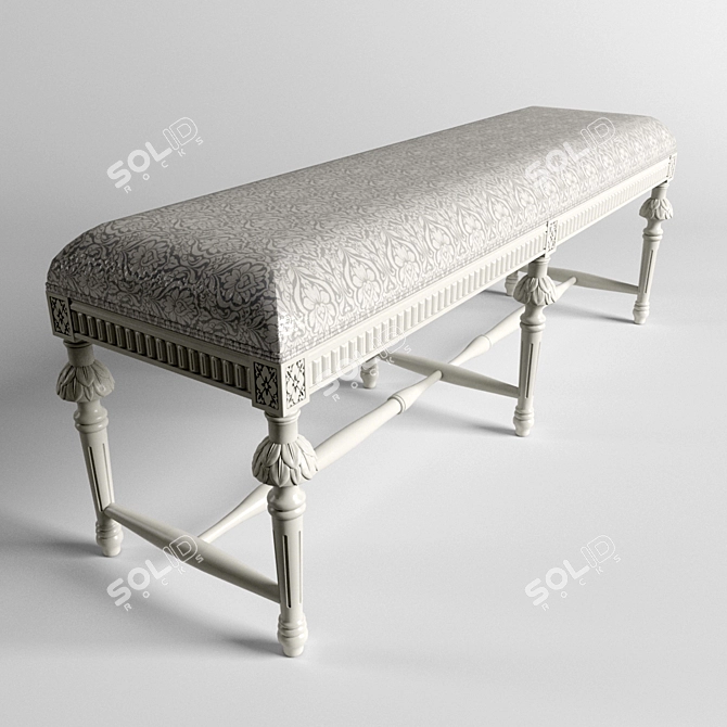 Vintage-inspired DB 001856 Console 3D model image 2