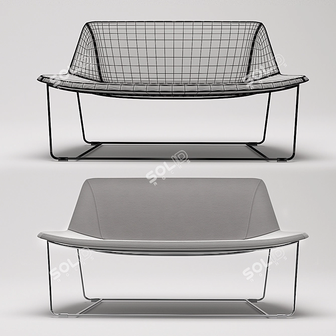 Versatile Current Lounge Seating 3D model image 3