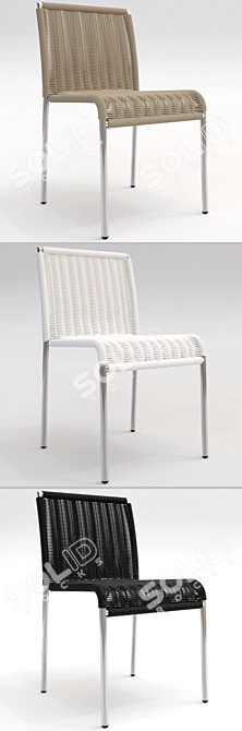 Modern Outdoor Chair: Agra by Accademia 3D model image 2