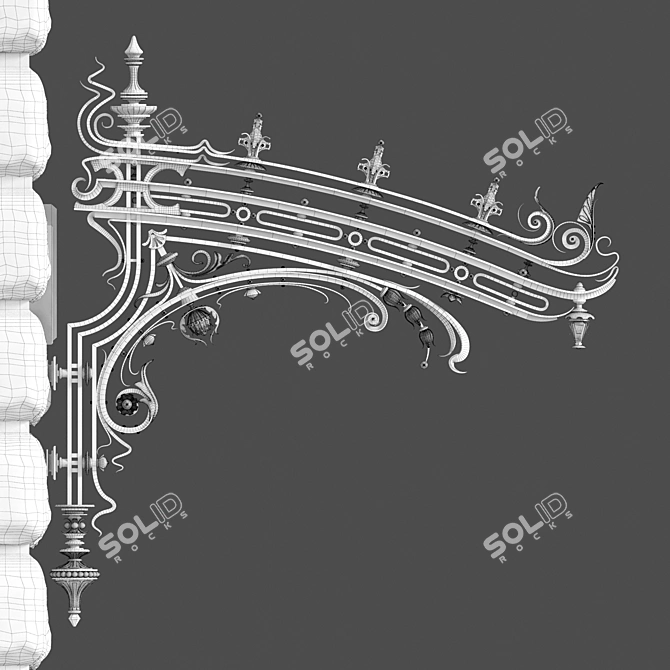 Elegant Entryway Visor 3D model image 8