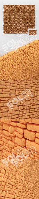 Premium Stone Panel: Durable & Stylish 3D model image 3