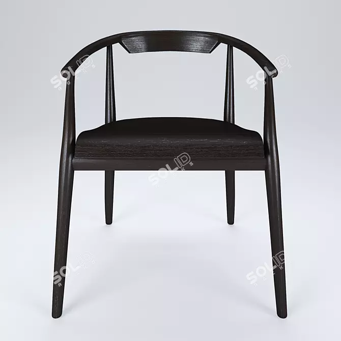 Elegant B&B Italia Jens Chair 3D model image 2