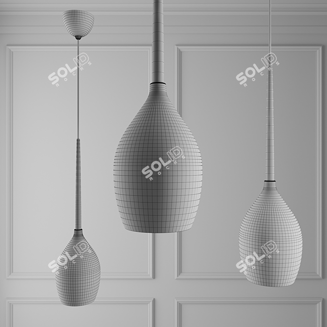 Modern Pendant Lamp: Lighstar Elegance 3D model image 2