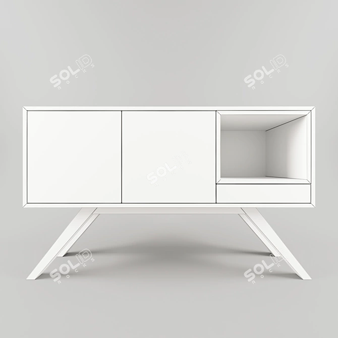 Elegant Oslo Sideboard: Designed by Luis Branco 3D model image 2