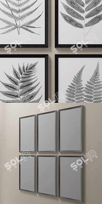 1859 ENGLISH FERN PRINTS 3D model image 3