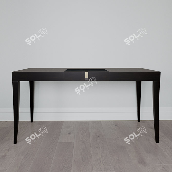  Sleek Writing Desk: W155xD75xH78 3D model image 1