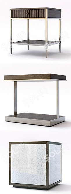 Elegant Clarendon End Tables 3D model image 2