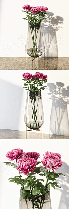 Elegant Echasse Vase 3D model image 2