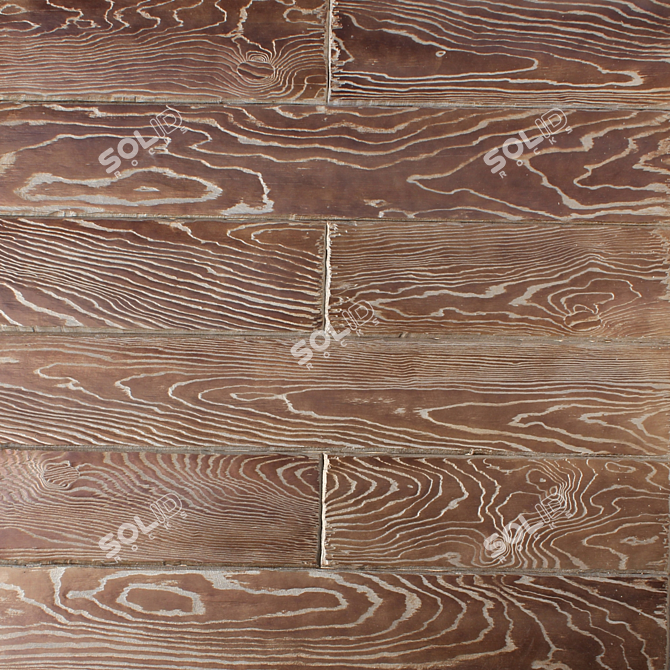 Tabak Wooden Wall Panel 3D model image 1